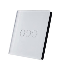 SmartWise TEREM3W Bluetooth (eWeLink-Remote) kabelloser Touch-Schalter, weiß, 3 Tasten