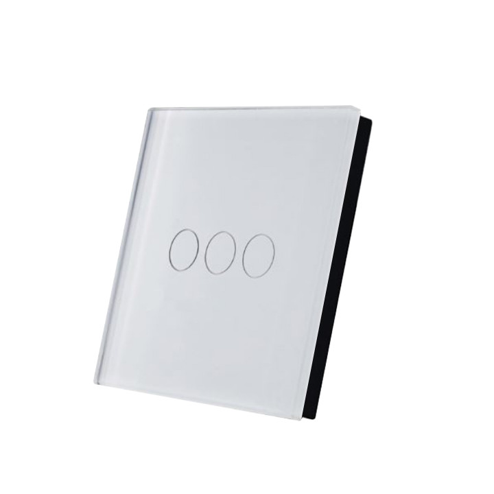 Беспроводной сенсорный переключатель SmartWise TEREM3W Bluetooth (eWeLink-Remote), белый, 3 кнопки