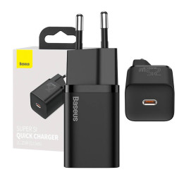 Baseus Super Si Schnellladegerät 1C 25W (schwarz)