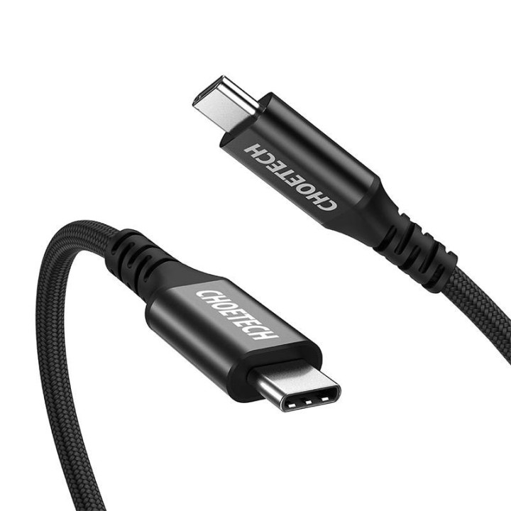 USB-C-zu-USB-C-Kabel 3.1 Choetech XCC-1007 GEN2 10 Gbit/s 4K 100 W 2 m (schwarz)