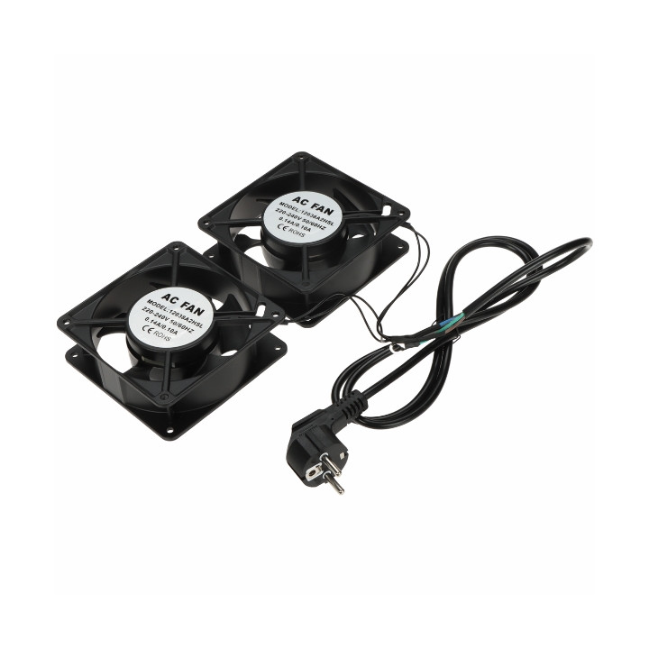 WENTYLATOR A19-2W-B ZASTOSOWANIE: SZAFY RACK