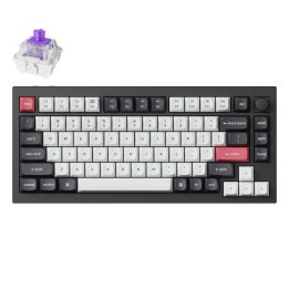 Keychron Q1 HE RGB kabellose mechanische Tastatur, Nebula-Magnetschalter (schwarz) [Q1H-M1].