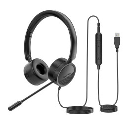 Auriculares con cable y micrófono New Bee NB-H360 (negro)