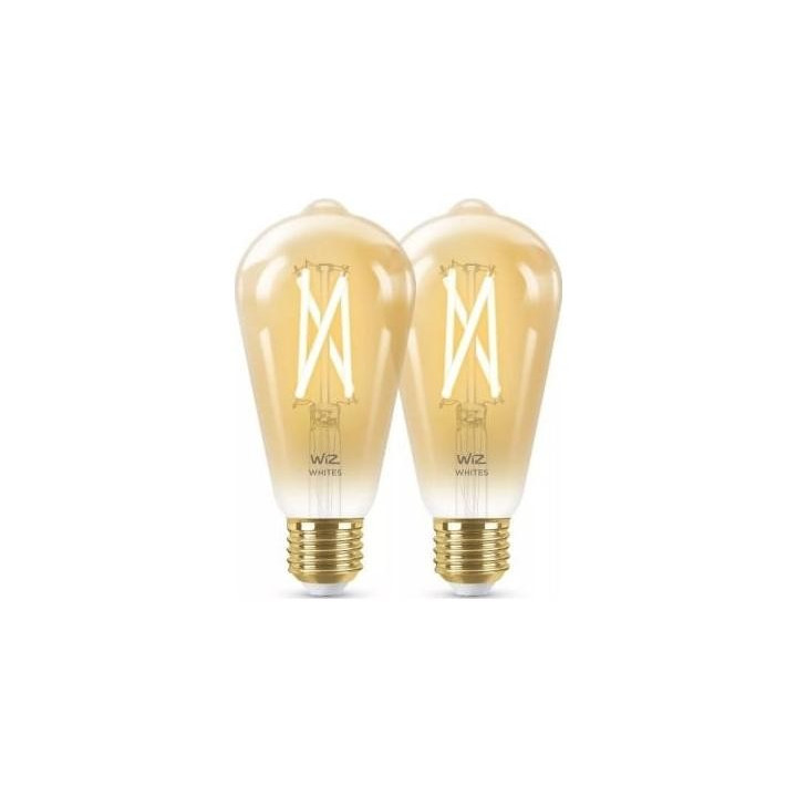 WiZ,ST64 Edison,7W,2000-5000,ST64,E27,2 шт. источник света + 1 пульт дистанционного управления