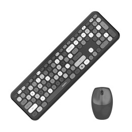 Set teclado + ratón inalámbrico MOFII 666 2.4G (Negro)