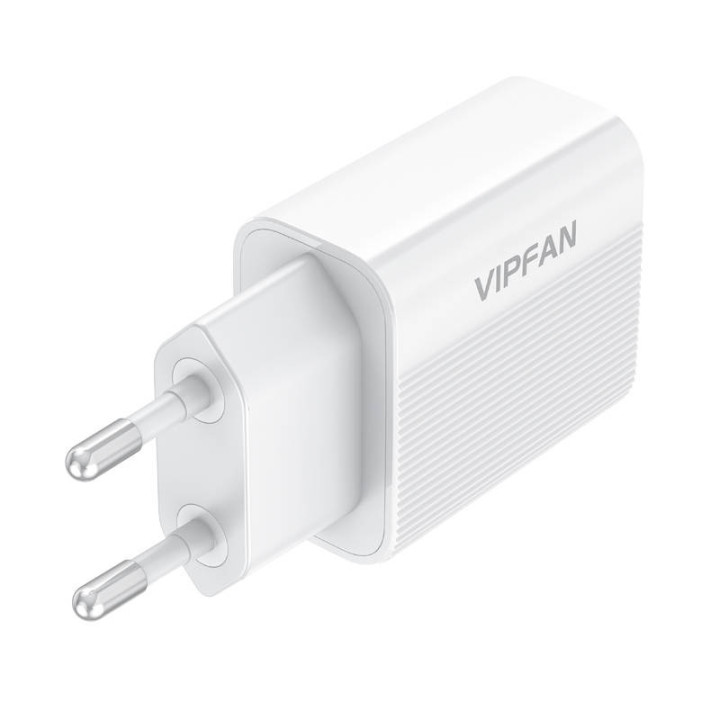 Netzwerkladegerät VFAN E01, 1x USB, 2,4A + Lightning-Kabel (weiß)