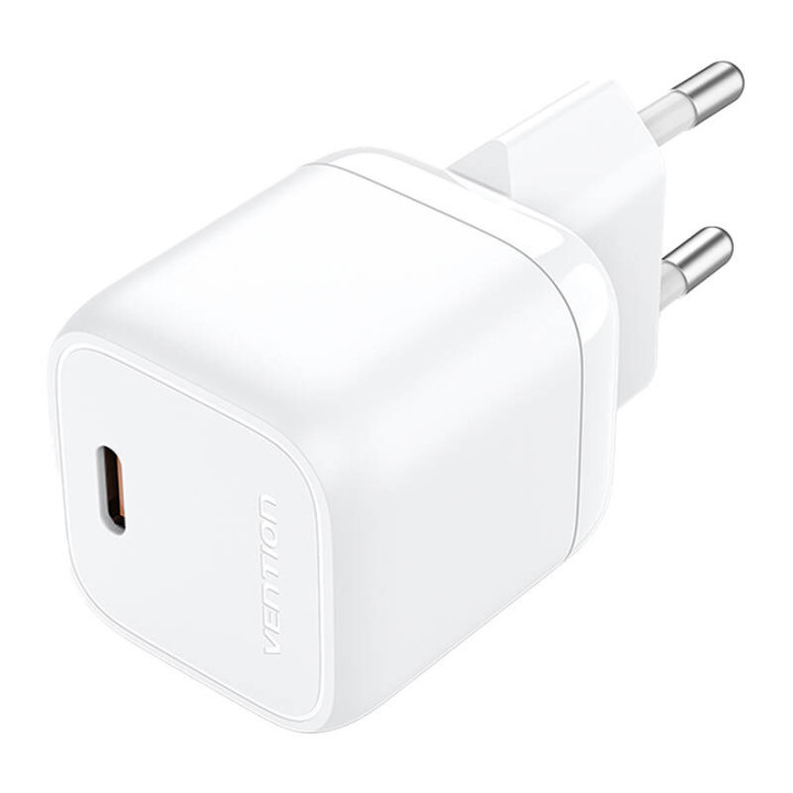 Vention FAKW0-EU USB-C GaN-Ladegerät (30 W) (weiß)