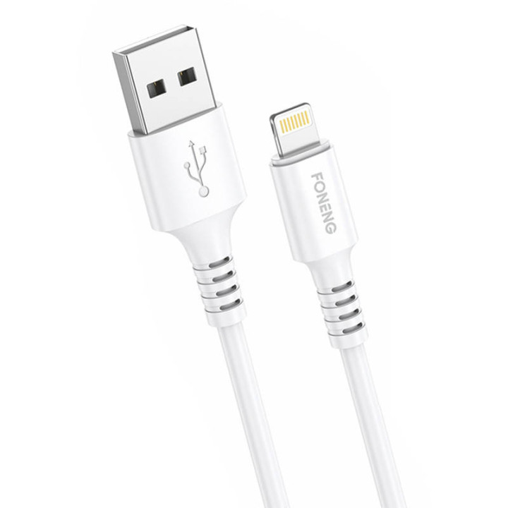 Kabel USB zu Lightning Foneng, x85 iPhone 3A Schnellladung, 1m (weiß)