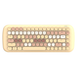 Teclado mecánico inalámbrico MOFII con Bluetooth ROMI 2.4G (marrón)