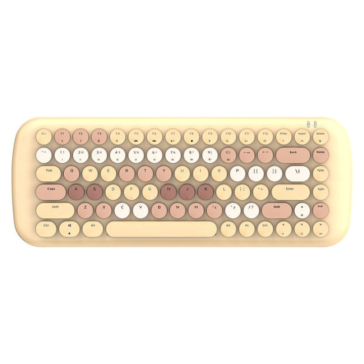 Teclado mecánico inalámbrico MOFII con Bluetooth ROMI 2.4G (marrón)