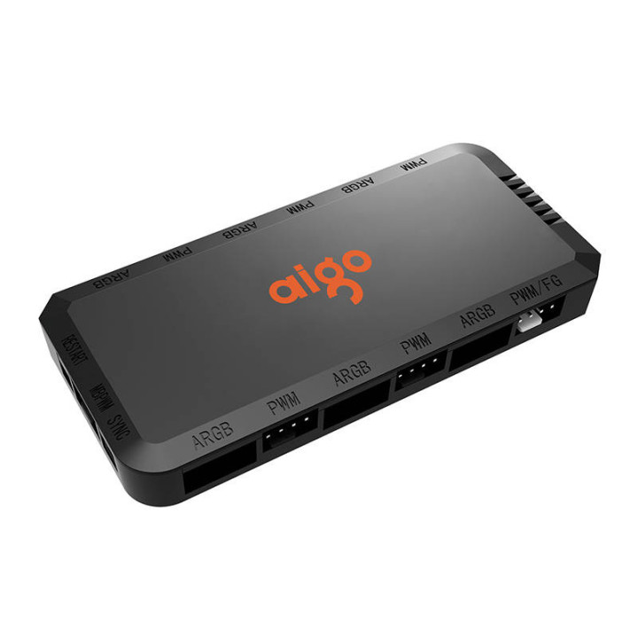 Блок управления вентилятором для компьютера Aigo APC1 RGB PWM + пульт (черный)