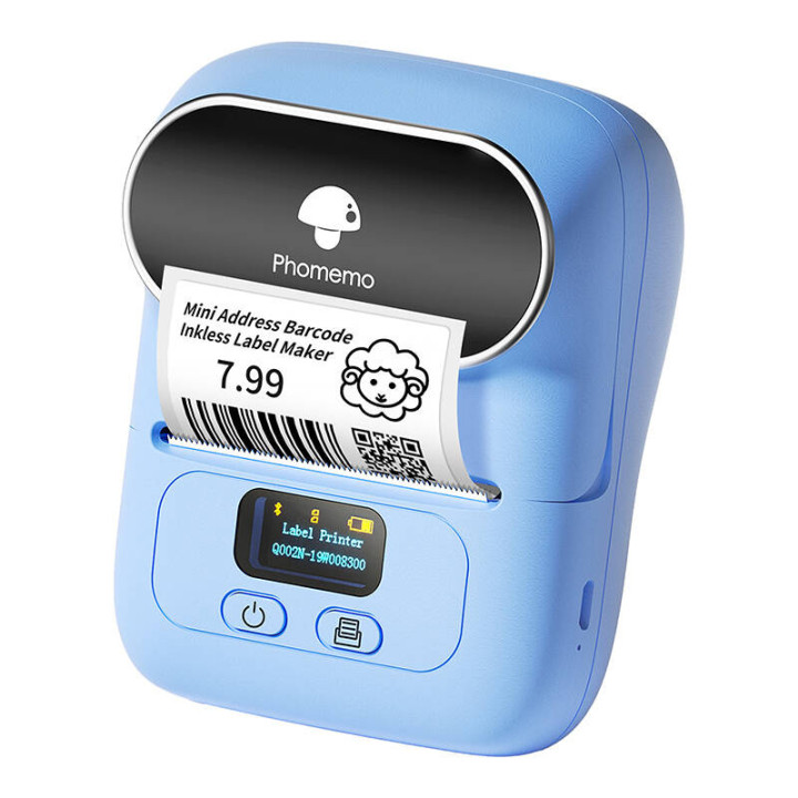 Impresora de etiquetas portátil Phomemo M110 (azul)