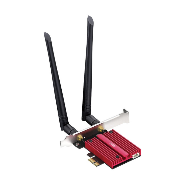 PCIE WI-FI 7 NETZWERKADAPTER WE9300 2,4 GHz, 5 GHz, 6 GHz 688 Mbps + 2882 Mbps + 5760 Mbps Wi-Fi 7 CUDY