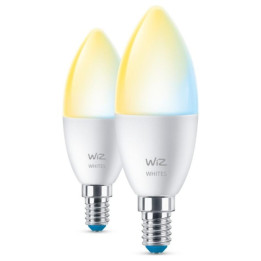 WiZ,Candle,4,9W,2700-6500,C37,E14,2 pcs lightsource