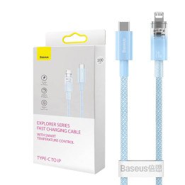 Schnellladekabel Baseus USB-C zu Lightning Explorer Serie 2 m, 20 W (blau)