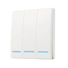 SmartWise RF3 3-gang wireless RF wall switch