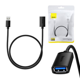 USB 3.0-Verlängerungskabel Baseus-Stecker auf Buchse, AirJoy-Serie, 0,5 m (schwarz)