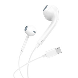 Auriculares internos, con cable Foneng T15, USB-C, 1,2 m (blanco)