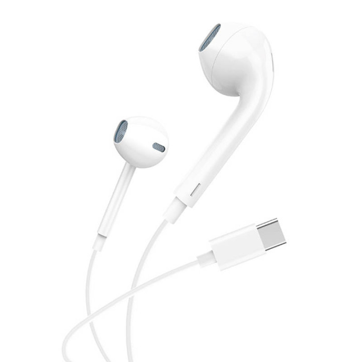 Auriculares internos, con cable Foneng T15, USB-C, 1,2 m (blanco)