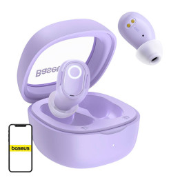 Auriculares inalámbricos Baseus Bowie WM02 TWS, Bluetooth 5.0 (Violeta) OS