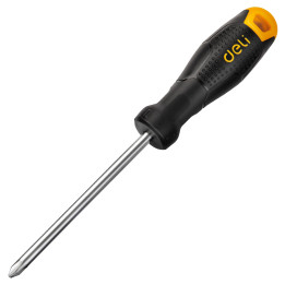 Отвертка Philips PH1x75mm Deli Tools EDL625075 (черная)