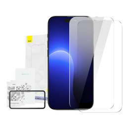 Baseus Crystal gehärtetes Glas 0,3 mm für iPhone 14 Pro (2 Stück)