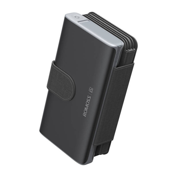 ROMOSS Solar Powerbank 30000 mAh 65 W Schwarz