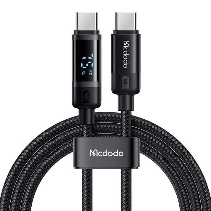 Mcdodo CA-5780 USB-C auf USB-C 60W Datenkabel 1,2 m (schwarz)