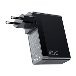 GaN Mcdodo CH-8101 Pro universelles UK/US/EU-Reiseladegerät/Adapter, 100 W, 2xUSB-C, USB-A (schwarz)