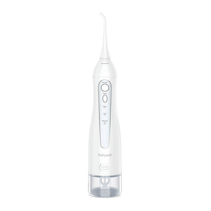 Szczoteczka soniczna z końcówkami i dozownikiem wody FairyWill FW-507+FW-5020E (biała)