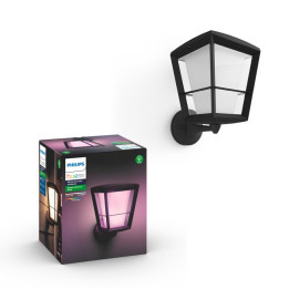 Philips Hue Econic RGBW wall lamp up black