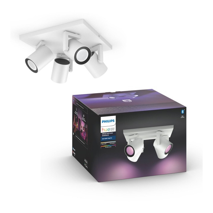 Потолочный светильник Philips Hue Argenta пластина/спираль белый 4x5,7 Вт