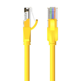 Kabel sieciowy UTP CAT6 Vention IBEYF RJ45 Ethernet 1000Mbps 1m Żółty
