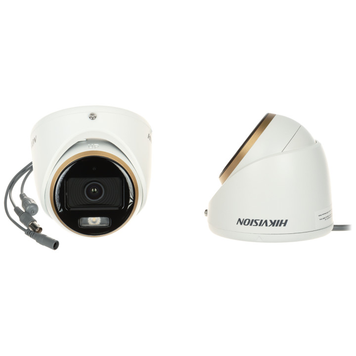 Hikvision DS-2CE70DF3T-LMFS(2.8MM) Smart Hybrid Light ColorVu Analog CCTV Camera 1080p