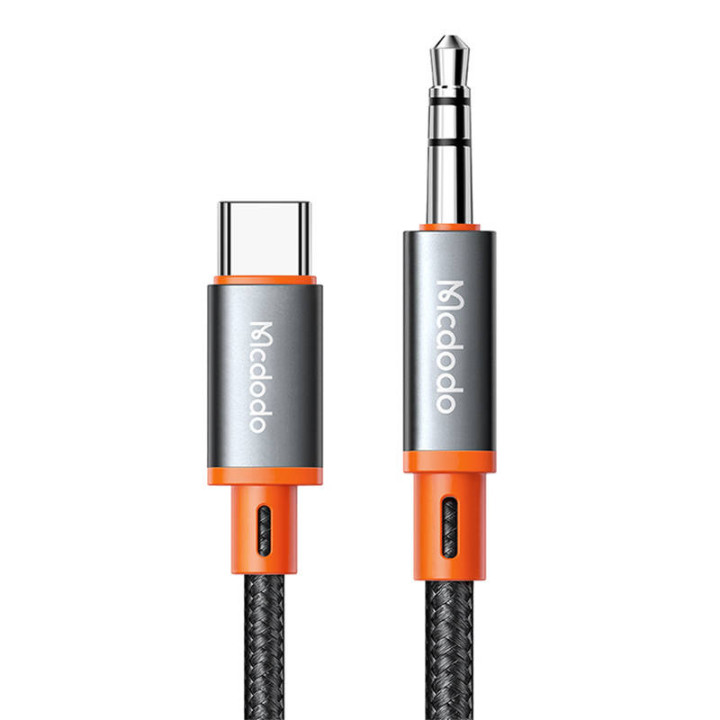 Кабель Mcdodo CA-0820 USB-C на мини-джек AUX 3,5 мм, 1,2 м (черный)