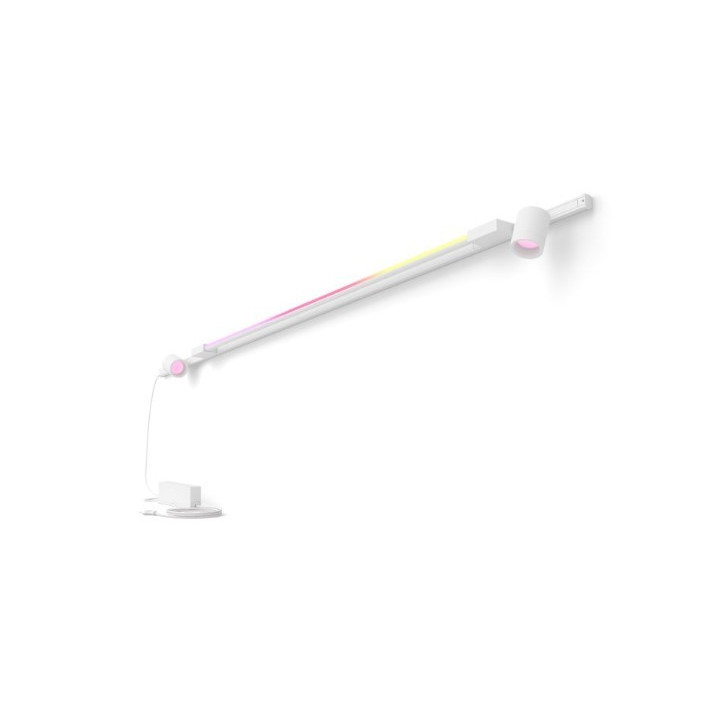 Philips Hue Perifo 2xcylinder spot + white wall fluorescent lamp