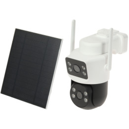 DELTA CCTV ICSEE-W41SD-SOLAR-AOV Solar Wi-Fi IP Camera, 4 MP, 3.6 mm, Outdoor with PIR Detector