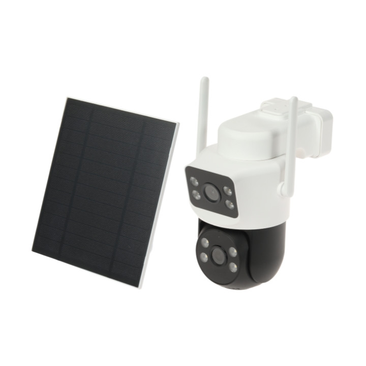 DELTA CCTV ICSEE-W41SD-SOLAR-AOV Solar Wi-Fi IP Camera, 4 MP, 3.6 mm, Outdoor with PIR Detector