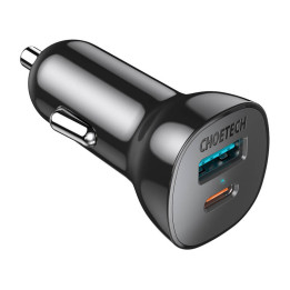 Choetech 38W QC3.0+PD20W Autoladegerät (schwarz)