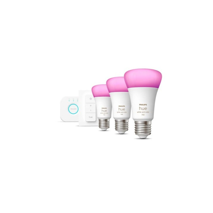 Philips Hue Mostek + 3x E27 9W RGBW + Schalter