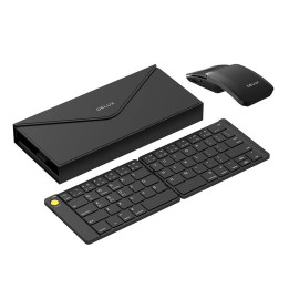 Conjunto de teclado inalámbrico plegable Delux KF10 y ratón MF10PR (QWERTY)