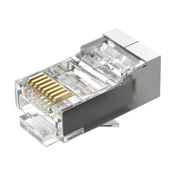 Модульный FTP-коннектор RJ45 CAT.5E Vention IDAR0-10 Прозрачный 10 шт.
