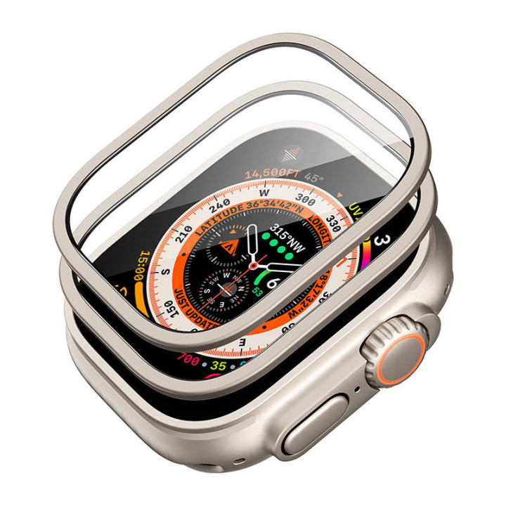 Schutzset für Apple Watch Ultra ESR 49mm (Gehäuse+Glas) (Titan)