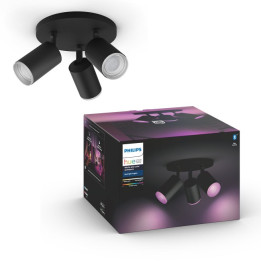 Philips Hue Fugato plate/spiral black 3x5.7W