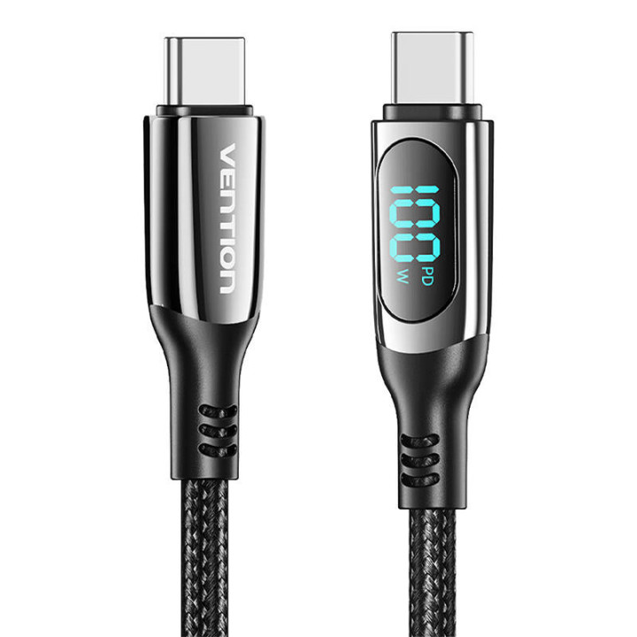 Vention TAYBH USB 2.0 C-C 5A 100W 2M USB-Kabel (schwarz)