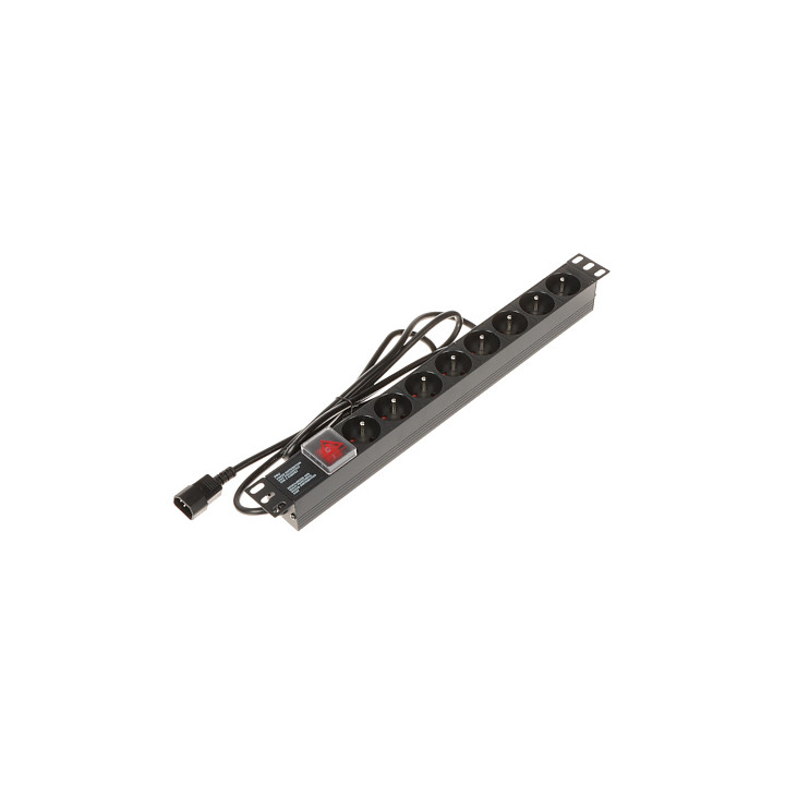 Power Strip Extension Cord PD-8/R-IEC 1.8 m