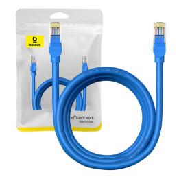Kabel Okrągły Baseus Ethernet RJ45, Kat.6, 3m (niebieski)