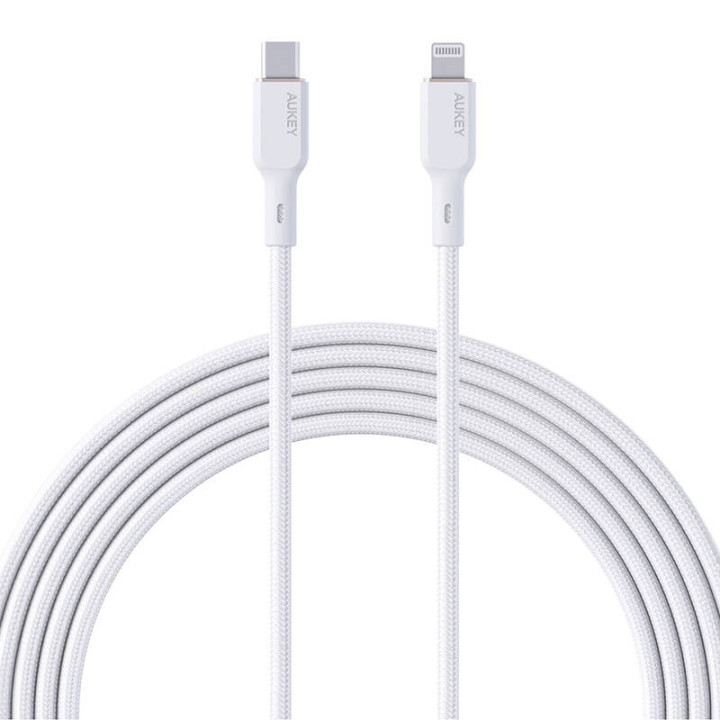 Kabel Aukey CB-NCL2 USB-C auf Lightning 1,8 m (weiß)
