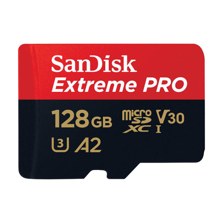 Карта памяти SANDISK EXTREME PRO microSDXC 128 ГБ 200/90 МБ/с UHS-I U3 (SDSQXCD-128G-GN6MA)