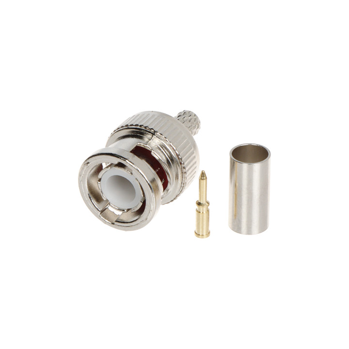 BNC-W/ZAC-RG58 BNC Crimp Connector for RG58 Cable